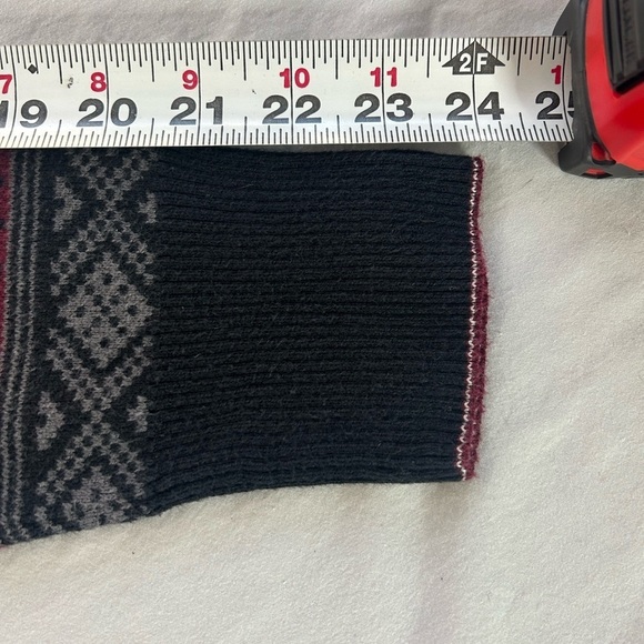 Eddie Bauer Women’s Fair Isle Zip Cardigan Size L Gray Winter Nordic Layers Ski - Picture 8 of 11